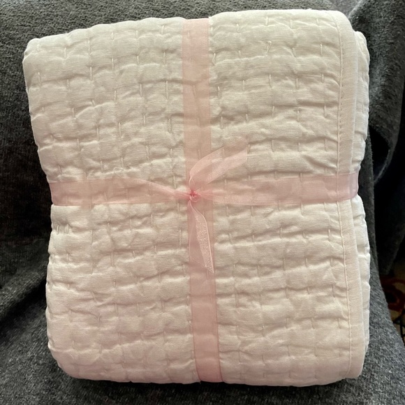 🆕 Pottery Barn Classic Ivory Pick-Stitch Handcrafted Cotton/Linen Sham NWOT - Picture 4 of 8